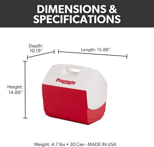 Miniatura 2 de Igloo Classic Playmate Coolers Insulated Hard Shell Cooler Chest Rojo