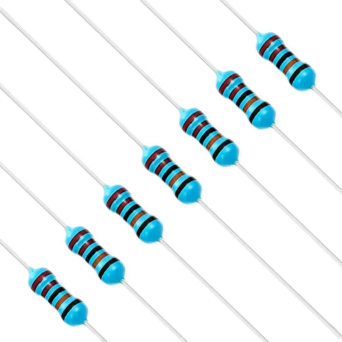 Miniatura 26 de Chanzon 100pcs 1/4W (0.25W) 62 Ohmios Resistencia fija de película metálica Ohmios 0.01 ±1% Tolerancia 62R MF Resistencias de orificio pasante
