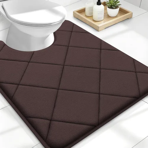 Miniatura 50 de OLANLY Tapete de baño de espuma viscoelástica de 24 x 16 pulgadas, ultra suave y absorbente, lavable a máquina, cómodo tapete de baño para suelo