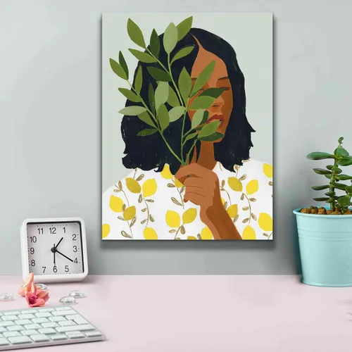 Miniatura 4 de Epic Graffiti 'Botany Portrait I' de Victoria Barnes, arte de pared en lienzo Giclée, 12 x 16 pulgadas