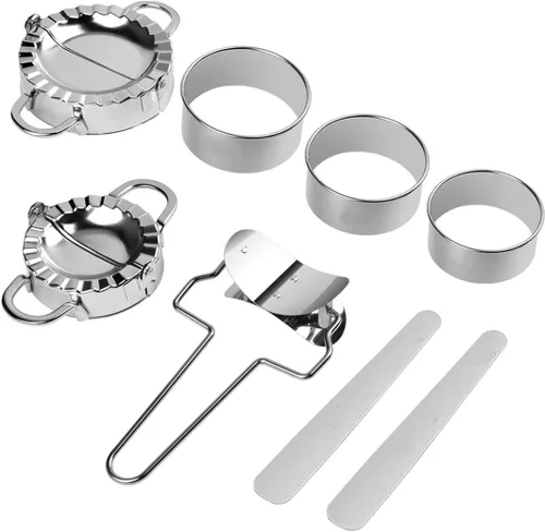 Miniatura 3 de 4 piezas de acero inoxidable para hacer albóndigas para envolver moldes para masa, ravioles, cortador de prensa para la cocina del hogar Conjunto 6