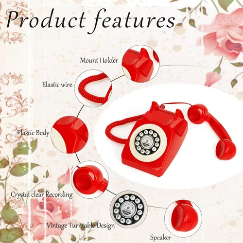 Miniatura 3 de Libro de invitados de audio, teléfono de boda, graba mensajes de audio personalizados con libro de invitados retro para boda, fiesta de cumpleaños