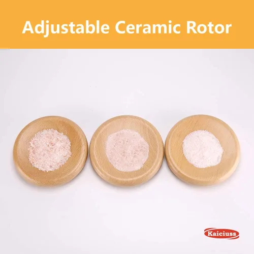 Miniatura 5 de Molinillo de sal y pimienta Arcylic, el mejor molinillo de pimienta con molino ajustable transparente Caja Blanca 1 Pack