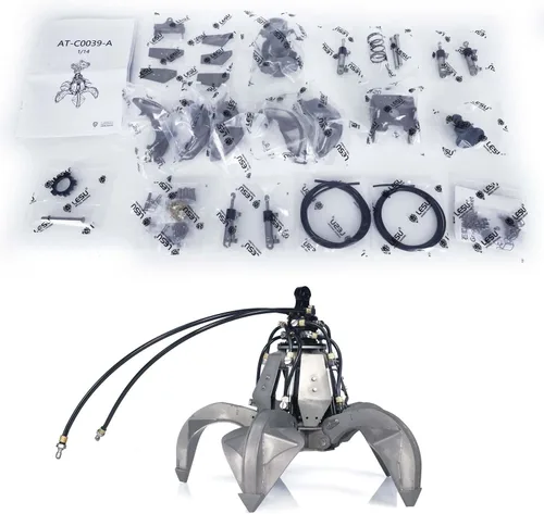 TOUCAN RC HOBBY 1/14 C374F hidráulico Orange Peel Grab para LESU RC Excavadora B0001 CAT 374F Modelo