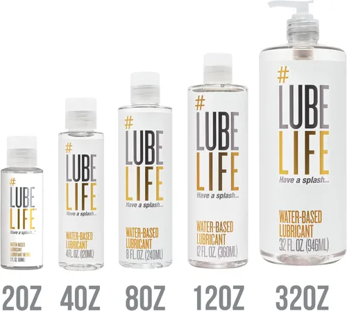 Miniatura 8 de LubeLife Lubricante a base de agua - Lubricante personal para hombres, mujeres y parejas, tamaño de viaje, no mancha, fácil de limpiar, seguro