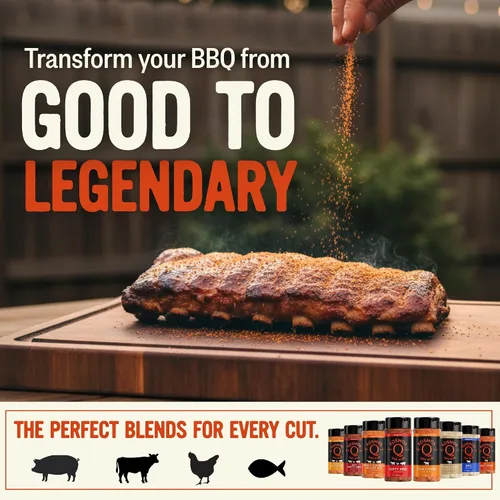 Miniatura 8 de Kosmos Q Funda de vaca Hot BBQ Rub, regalo del día del padre, condimento picante de bistec y pechuga con chile, ajo, cebolla, pimentón y humo