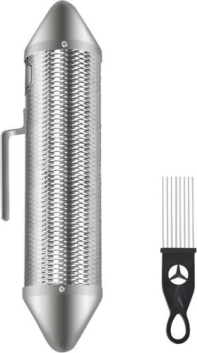Miniatura 11 de EastRock Güiro Shaker de Acero Inoxidable de 8" x 3" Instrumentos Musicales de Percusión con Rascador