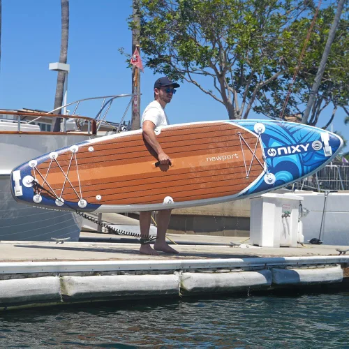 Miniatura 3 de NIXY Newport - Tabla de remo inflable de 10 pies 6 pulgadas, SUP de alto rendimiento, duradero y ligero para todos los niveles de habilidad, Exuma