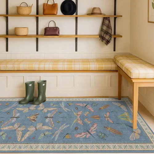 Miniatura 68 de Hazo Haus Alfombra de Baño Bohemia Lavable 2x3, Alfombras Pequeñas para Cocina, Tocador, Puerta Principal Entrada Interior, Antideslizante Pelo Bajo