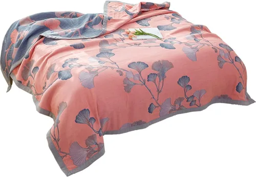 Ginkgo Biloba - Juego de cama de algodón transpirable para todas las estaciones (B, 79 pulgadas de ancho x 90 pulgadas de largo)