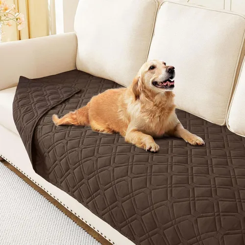Miniatura 170 de hyha Manta impermeable para perros, manta reversible para cama de mascotas, funda suave para sofá/sillón lavable para perros, fundas impermeables