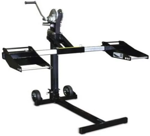Miniatura 2 de MoJack MJ-PRO - Elevador de 750 libras para tractores y MAXXHAUL de goma sólida resistente, color negro, paquete de 2