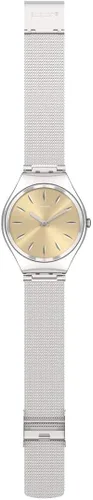 Miniatura 2 de Swatch - Reloj unisex de cuarzo para adulto, correa de acero, gris, 16 (modelo SYXS133M)