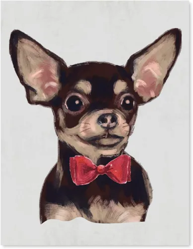 Miniatura 34 de Andaz Press Póster impreso para pared de perro, 8.5 x 11 pulgadas, Shih Tzu en lazo rosa, 1 paquete, regalo de cumpleaños de Navidad, sin marco