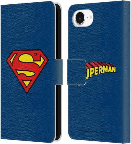 Miniatura 132 de Head Case Designs Funda de piel con licencia oficial de Superman DC Comics con logotipos negros y rojos compatible con Apple iPhone 11