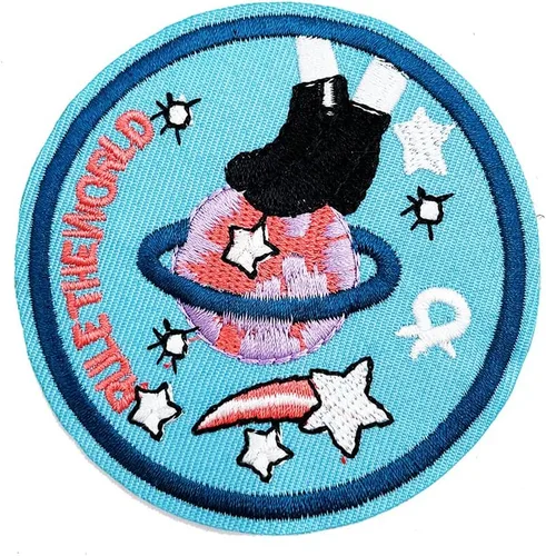 Miniatura 6 de Parches bordados para planchar, parche con apliques de tierra en caja, insignia de aventura, emblema para coser, accesorios de bricolaje