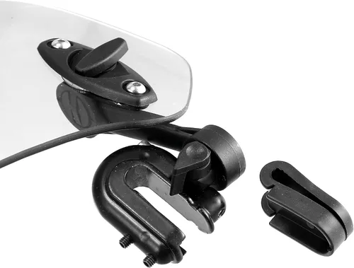 Miniatura 7 de Motoforti Parabrisas de 11.2 in – Deflector de viento con clip ajustable, lente transparente, ajuste universal para la mayoría de motocicletas