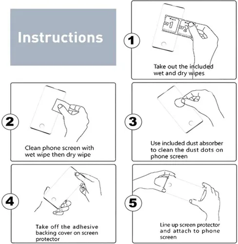 Miniatura 7 de [Paquete de 4] Protector de pantalla para Xiaomi Mi 11, protector de pantalla de vidrio templado antiarañazos de 9 dureza, película protectora