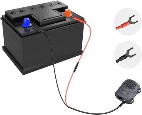 Miniatura 6 de Angveirt Repelente de roedores para motor de automóvil, debajo del capó, repelente de roedores con luces estroboscópicas, repelente ultrasónico