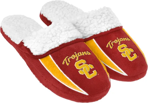 Miniatura 18 de FOCO mens NCAA College Team Logo Sherpa Moccasin Slippers