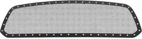 Miniatura 2 de APS Compatible con Ram 1500 2013-2018 y 19-21 Ram 1500 Classic Main Upper Acero inoxidable Negro Malla Remache Studs Front Grill Insert DL5986H
