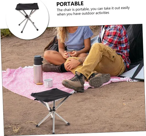 Miniatura 5 de Leisure Fishing Chair Telescopic Folding Stool Portable Camping Stool for Outdoor Activities