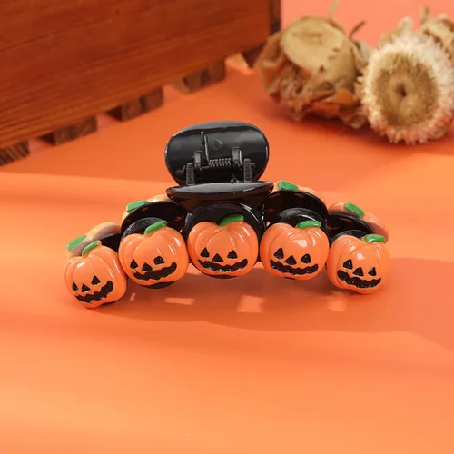 Miniatura 3 de Pinzas para el pelo de calabaza de Halloween, bonito diseño para cabello grueso, accesorios antideslizantes para mujeres y niñas