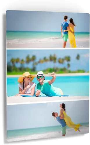 Miniatura 25 de Smile Art Design Decoración de pared personalizada de metal de alta calidad, panel de aluminio rígido brillante HD, coloca tu foto en metal, listo