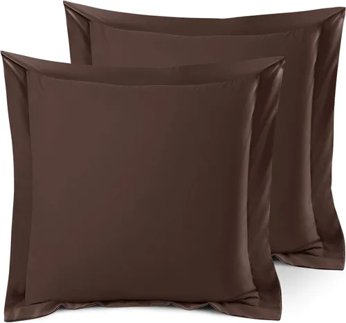 Miniatura 81 de Nestl Juego de 2 fundas tipo sham de almohada suaves - Fundas de almohada de microfibra de doble cepillado - Fundas de almohada de cama premium