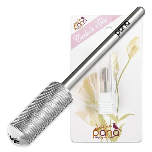 Miniatura 10 de PANA - Broca de carburo para uñas de cabeza pequeña con punta lisa, tamaño de vástago de 3/32 pulgadas, barril pequeño, uso profesional,