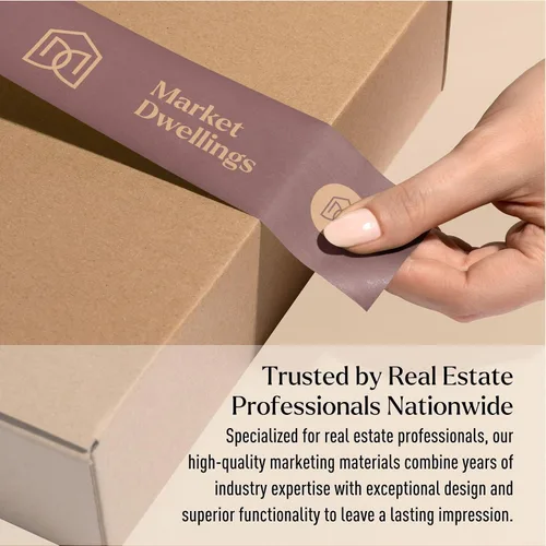 Miniatura 8 de Market Dwellings Juego de tarjetas de felicitación Hey There Neighbor Real Estate Mailers - Bienes raíces con sobres incluidos - Diseñado