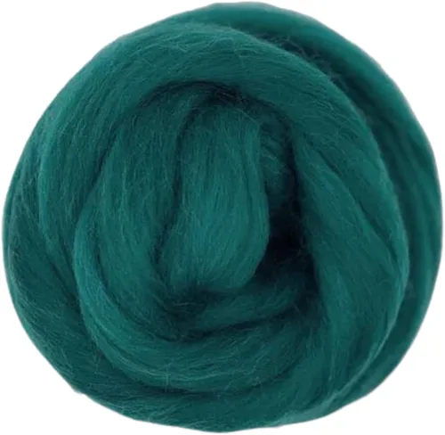 Miniatura 16 de Revolution Fibers Lana Corriedale teñida 8.2 onzas de parte superior de lana peinada de primera calidad 26 micras, 100% lana Corriedale pura