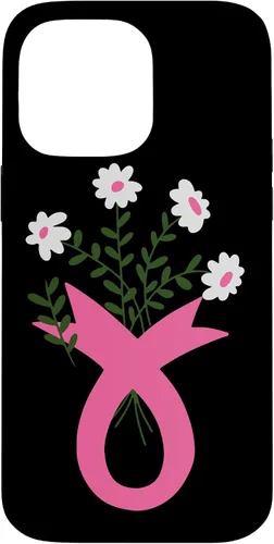 Miniatura 21 de Flower Jar Pink Ribbon Breast cancer Awareness Month Women Case for iPhone 16