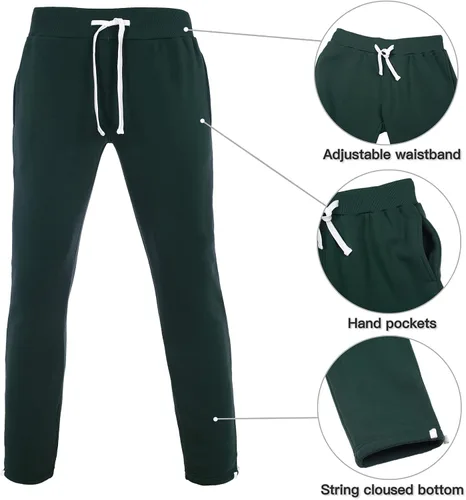 Miniatura 5 de Xmgelp Conjunto deportivo con capucha para hombre de 2 piezas, casual, con cierre completo