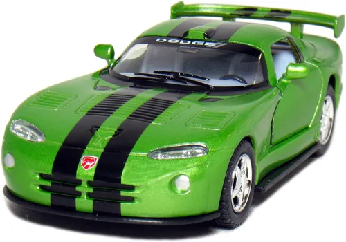 Miniatura 2 de KiNSMART - Dodge Viper GTR-S Escala 1:36 5 pulgadas, modelo de metal fundido a presión de juguete Super Sports Race Car (verde)