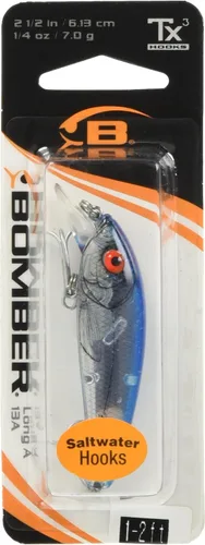 Miniatura 58 de Bomber Señuelos Long A Slender Minnow Jerbait Señuelo de Pesca a rayas (Baby Striper)