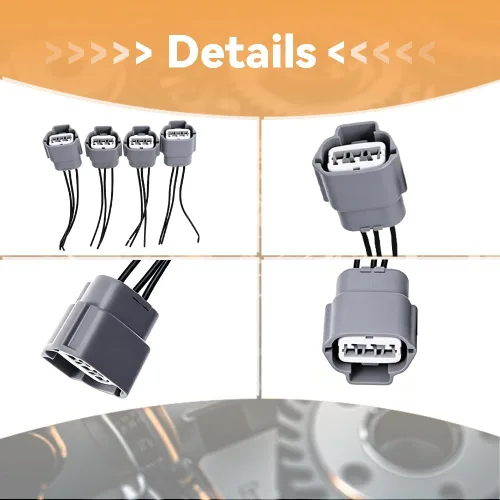 Miniatura 3 de 4 PCS Conectores de Arnés de Cableado de Bobina de Encendido Aptos para Nissan Altima Sentra Infiniti Suzuki