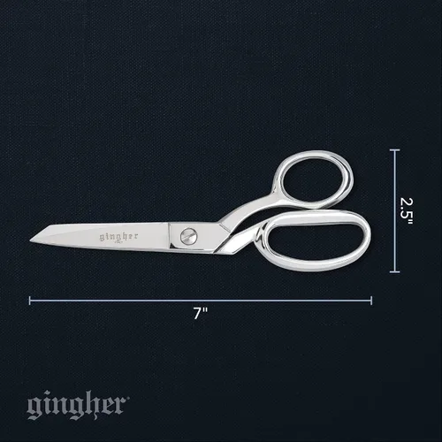 Miniatura 6 de Gingher - Tijeras de tela de modista con funda protectora, tijeras de acero inoxidable de 7 pulgadas, tijeras de tela afiladas con borde