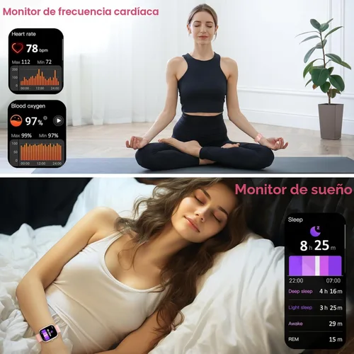 Miniatura 4 de Reloj inteligente para mujeres y hombres (respuesta/hacer llamadas), nuevo reloj inteligente HD de 1.91 pulgadas 2026, rastreador de actividad