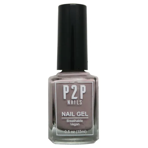 P2P Nails Esmalte de uñas en gel vegano neutro, brillo natural, sin arañazos, secado rápido, textura suave en colores vibrantes, esmalte de gel de