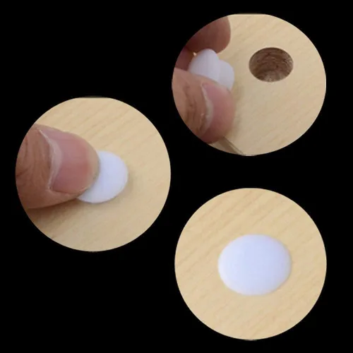 Miniatura 5 de MroMax 20 tapas de rosca para cubrir tubos de plástico de 0.39 pulgadas de diámetro de agujero de 0.39 pulgadas, tapones para agujeros de clavija