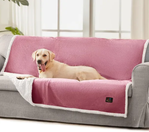 Miniatura 34 de Luciphia Manta de cama impermeable lavable, suave forro polar sherpa reversible para cachorros para perros medianos y grandes, funda protectora