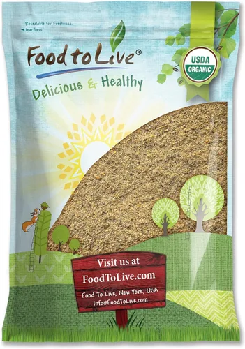 Miniatura 9 de Food to Live Mezcla de semillas orgánicas de Omega Power de lino y chía, 1 libra molidas en frío a partir de semillas enteras, sin OMG, veganas