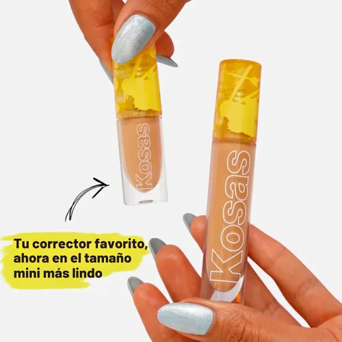 Miniatura 4 de Kosas Mini corrector revelador – maquillaje de cobertura media, oculta ojeras debajo de los ojos, manchas oscuras y manchas (tono 04)