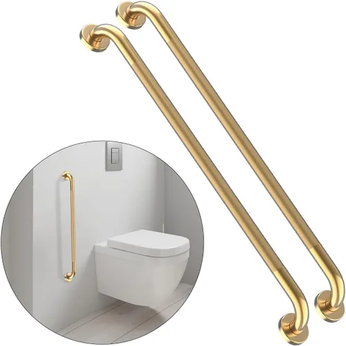 Miniatura 66 de Barra de agarre antideslizante para ducha de 24 pulgadas, acabado blanco frotado con aceite, diámetro de 1.25", Barra de agarre para baño Munzong