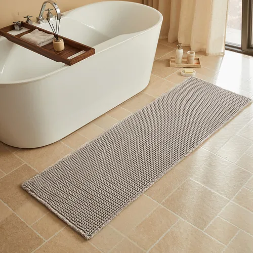 Miniatura 115 de Triohero Tapete de baño con diseño de gofre, tapete de baño pequeño y bohemio, antideslizante, lavable, ultra suave, súper absorbente, de secado
