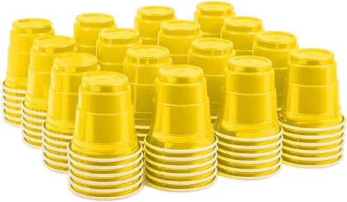 Miniatura 9 de 100 unidades de mini vasos negros para shot de 2 oz, desechables y de tamaño pequeño, perfectos para fiestas, degustaciones, muestras y más