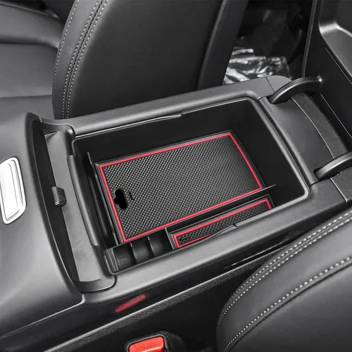 Miniatura 4 de EDBETOS Bandeja Organizadora de Consola Central Compatible con Hyundai Santa Fe TM 2021 2022 2023 Accesorios y Santa Fe SEL 2022 2023 Caja de Rojo
