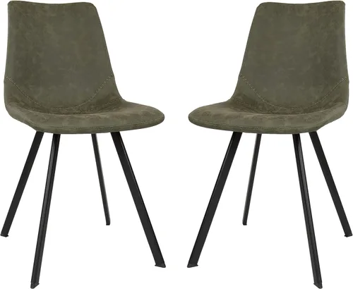Miniatura 8 de LeisureMod Markley - Silla de comedor, color negro carbón