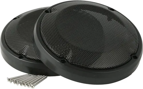 Miniatura 10 de Kit inferior de carenado ventilado negro vívido con altavoces y rejillas de 6.5 pulgadas para Harley Touring Road King Electra Street Glide